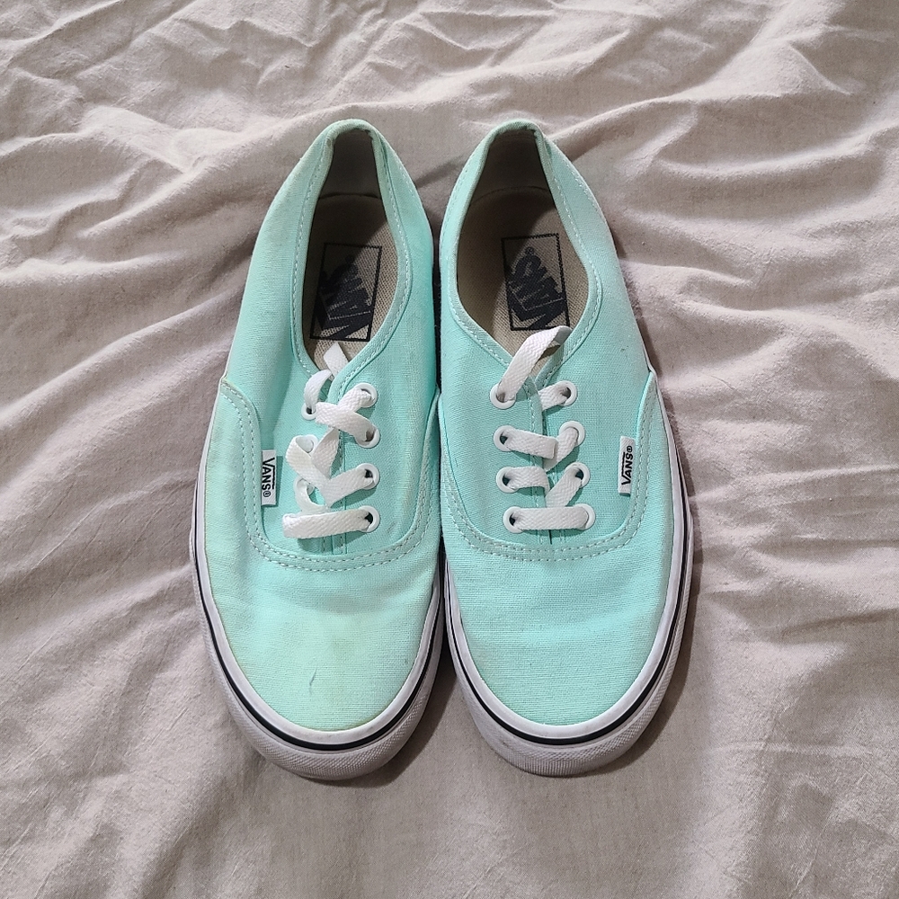 Tiffany blue vans